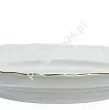 Talerz na ciasto 29 cm Ćmielów - Rococo 3604 ZŁOTA LINIA