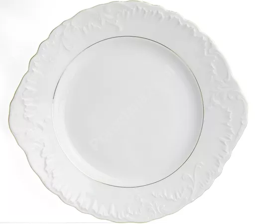 Talerz na ciasto 29 cm Ćmielów - Rococo 3604 ZŁOTA LINIA Talerz na ciasto 29 cm Ćmielów - Rococo 3604 ZŁOTA LINIA