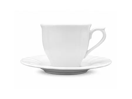 Filiżanka ze spodkiem 0,19 L / 15 cm Lubiana  - Maria biała (nr 3506, 3515)