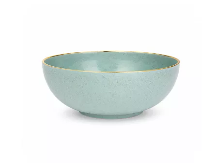 Salaterka 16 cm Bogucice - Alumina Granite Mint Blue Gold 1129G