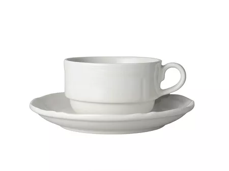 Filiżanka (sztaplowana) ze spodkiem 0,25 L / 16 cm Bogucice - Gino White 1228