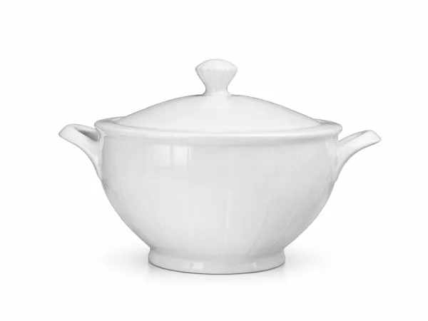Waza 2,5 L Ćmielów - Oktawa biała 0001 Waza 2,5 L Ćmielów - Oktawa biała 0001