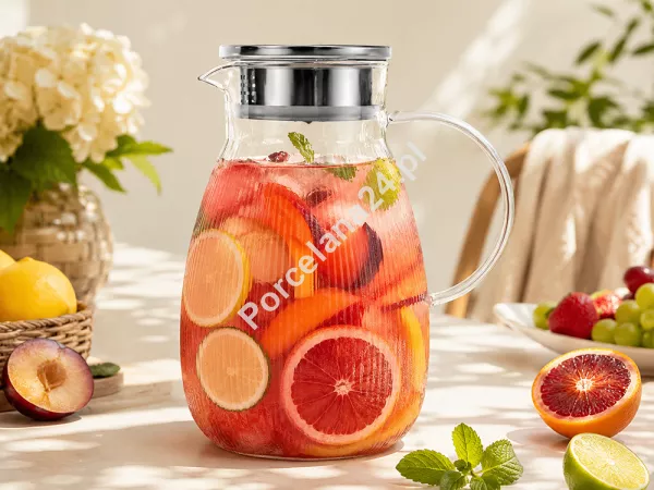 Dzbanek szklany z pokrywką 1,8 L Arca Italy - Cocktail 38.D.1269 Dzbanek szklany z pokrywką 1,8 L Arca Italy - Cocktail 38.D.1269
