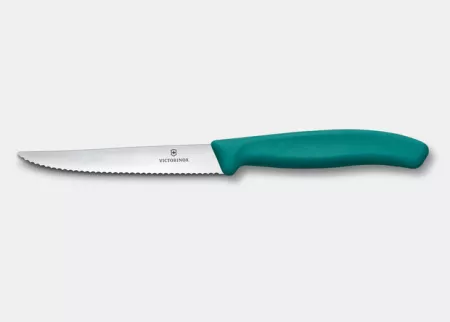 Nóż do steków / pizzy 11 cm Victorinox - Swiss Classic Zielony V.SC.T.6.7234.C1