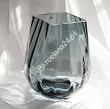 Wazon optyk pionowy 25,5 cm Krosno - Szaro-niebieski 44.WA-D058-0255SN