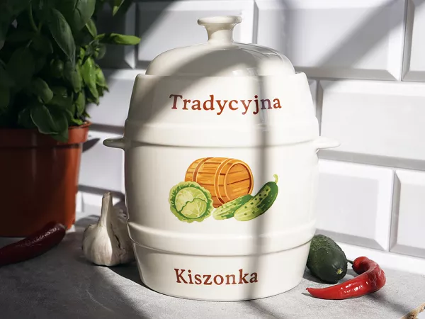 Beczka hermetyczna z kamionki 4 L Tragar - Tradycyjna kiszonka 1TR.BECZ.45568 Beczka hermetyczna z kamionki 4 L Tragar - Tradycyjna kiszonka 1TR.BECZ.45568