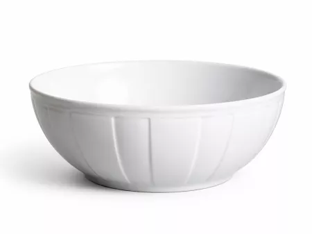 Salaterka 23,5 cm Ćmielów - Oktawa biała 0001
