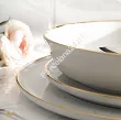 Serwis obiadowo - herbaciany na 6 osób (24 el.) Lubiana - Ankara Gold 1608D Natrysk