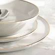 Serwis obiadowo - herbaciany na 6 osób (24 el.) Lubiana - Ankara Gold 1608D Natrysk