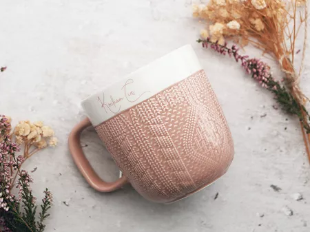 Kubek 0,36 L Altom Design - Sweterek różowy: Kocham Cię 07.WAL.3204