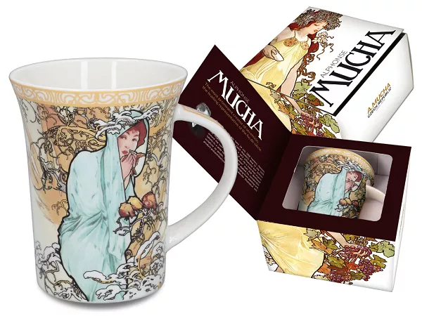 Kubek 0,4 L Carmani - Alfons Mucha Cztery pory roku - Zima 33.539-8104 Kubek 0,4 L Carmani - Alfons Mucha Cztery pory roku - Zima 33.539-8104