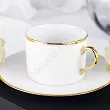 Filiżanka ze spodkiem 0,23 L / 16 cm Porcel - Premium Gold GIFT BOX 10.PRG.FS23