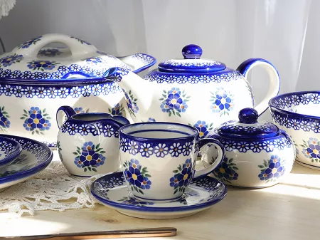 Serwis obiadowo - kawowy na 12 osób (82el.) Bolesławiec - Altmańska Polana