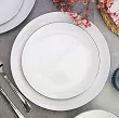 Komplet talerzy na 6 osób (18el) Waza - Modern Platynowa linia WA-08P
