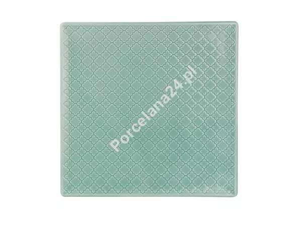 Talerz płytki kwadratowy 25,5x25,5 cm Lubiana - Marrakesz Zielony (Morski) Talerz płytki kwadratowy 25,5x25,5 cm Lubiana - Marrakesz Zielony (Morski)
