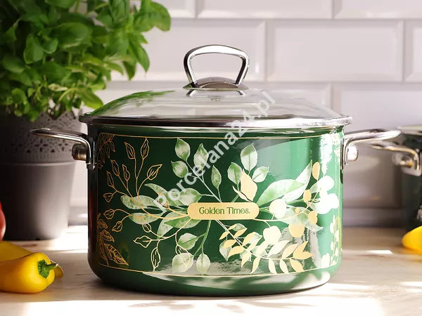 Garnek z pokrywką 6,75 L Emalia Metalac - Golden times 1ME.GT.G24 Garnek z pokrywką 6,75 L Emalia Metalac - Golden times 1ME.GT.G24