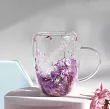 Szklanka termiczna z podwójną ścianką 0,3 L Ecarla - Hortensja Bloom Purple 20.SZK166