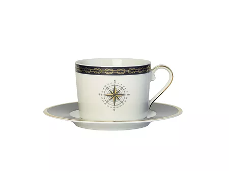 Filiżanka ze spodkiem 0,25 L / 15,7 cm Ćmielów - Jenny Nautilus White