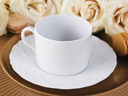 Filiżanka ze spodkiem 0,23 L / 16 cm Porcel - Empire Silk GIFT BOX 10.EMS.FS23