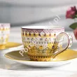 Komplet 2 filiżanek ze spodkiem 0,12 L Pip Studio - Lily & Lotus Yellow 51.L&LY.004.208