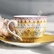 Komplet 2 filiżanek ze spodkiem 0,12 L Pip Studio - Lily & Lotus Yellow 51.L&LY.004.208