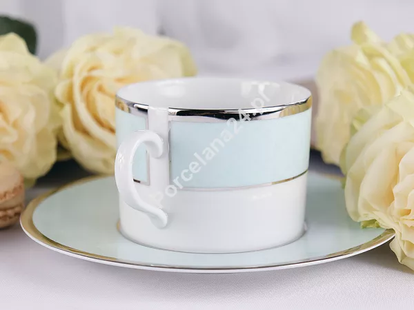 Filiżanka ze spodkiem 0,23 L / 16 cm Porcel - Ethereal Blue GIFT BOX 10.ETB.FS23 Filiżanka ze spodkiem 0,23 L / 16 cm Porcel - Ethereal Blue GIFT BOX 10.ETB.FS23