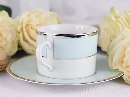 Filiżanka ze spodkiem 0,23 L / 16 cm Porcel - Ethereal Blue GIFT BOX 10.ETB.FS23