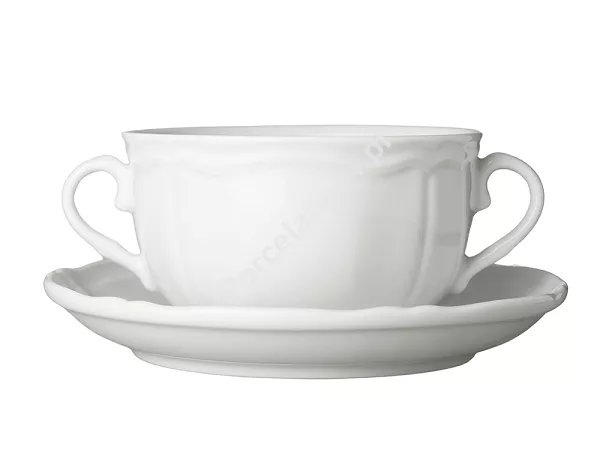 Bulionówka ze spodkiem 0,3 L / 16 cm Bogucice - Gino White 1228 Bulionówka ze spodkiem 0,3 L / 16 cm Bogucice - Gino White 1228