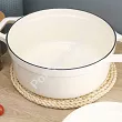 Garnek żeliwny 28 cm Nois - Tierra Kremowy 17.830065