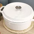 Garnek żeliwny 28 cm Nois - Tierra Kremowy 17.830065