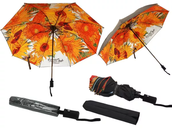Parasol automatyczny 100 cm Carmani - V. van Gogh, Słoneczniki 33.021-7323A Parasol automatyczny 100 cm Carmani - V. van Gogh, Słoneczniki 33.021-7323A