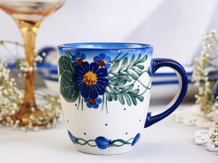 Kubek 0,3 L Bolesławiec - Kwiaty Kuleszy