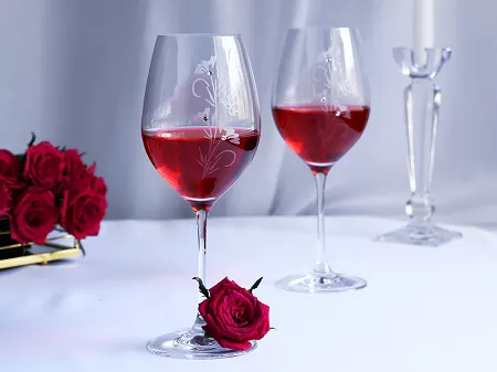 Kpl. kieliszków do wina czerwonego 470 ml (2 szt.) Mati - Flowers 21.FLOW-0470