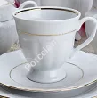Filiżanka ze spodkiem (wysoka) 0,21 L / 15,7 cm Chodzież - Maria Teresa ZŁOTA LINIA B014