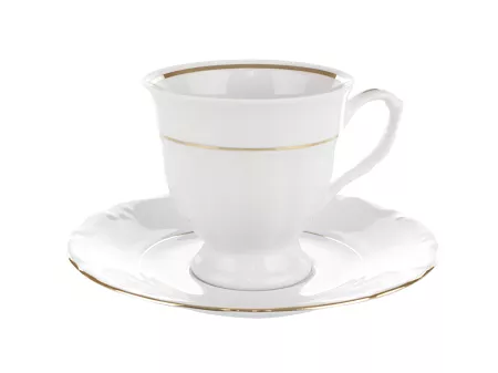 Filiżanka ze spodkiem (wysoka) 0,21 L / 15,7 cm Chodzież - Maria Teresa ZŁOTA LINIA B014