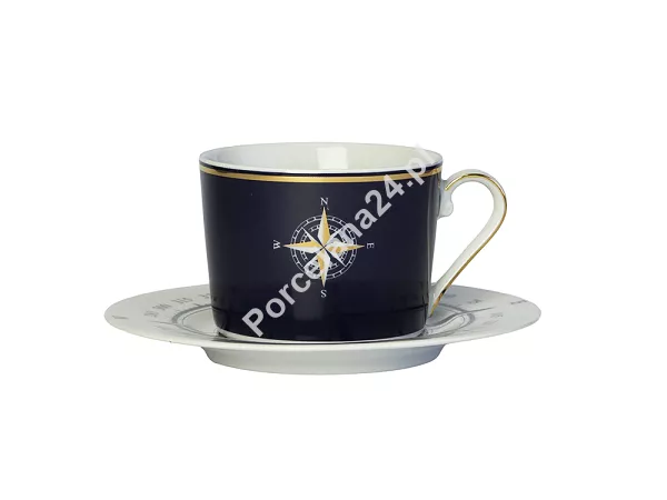 Filiżanka ze spodkiem 0,25 L / 15,7 cm Ćmielów - Jenny Nautilus Blue Filiżanka ze spodkiem 0,25 L / 15,7 cm Ćmielów - Jenny Nautilus Blue