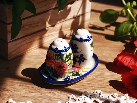 Komplet do przypraw Bolesławiec - Maki Smolińskiej