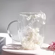 Szklanka termiczna z podwójną ścianką 0,3 L Ecarla - Hortensja Bloom White 20.SZK185