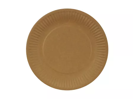 Talerz płytki 18 cm - Opakowanie 25 szt.- Eco papier kraft E.TP18-25