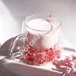 Szklanka termiczna z podwójną ścianką 0,18 L Ecarla - Hortensja Bloom Raspberry 20.SZK175