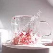 Szklanka termiczna z podwójną ścianką 0,18 L Ecarla - Hortensja Bloom Raspberry 20.SZK175