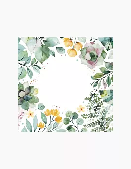 Serwetki 33 x 33 cm (20szt) Polmak - Kwiatowa ramka 55.SL-OG-060706