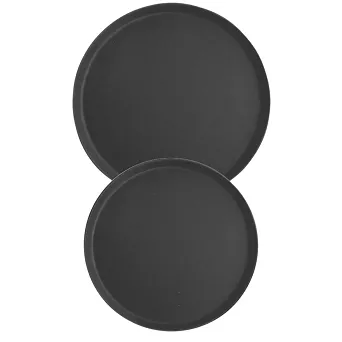 Taca okrągła antypoślizgowa 40,5 cm Stalgast - Czarna 1S.412400