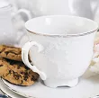 Zestaw do kawy na 6 osób (18 el.) Ćmielów - Rococo 3605 PLATYNOWA LINIA