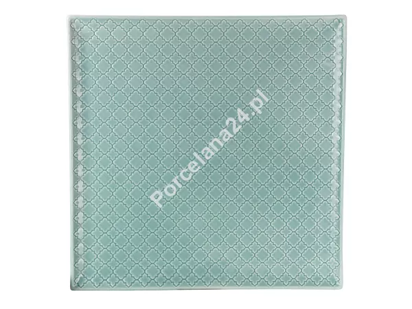 Talerz płytki kwadratowy 30,5x30,5 cm Lubiana - Marrakesz Zielony (Morski) Talerz płytki kwadratowy 30,5x30,5 cm Lubiana - Marrakesz Zielony (Morski)