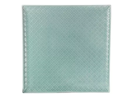 Talerz płytki kwadratowy 30,5x30,5 cm Lubiana - Marrakesz Zielony (Morski)
