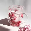 Szklanka termiczna z podwójną ścianką 0,3 L Ecarla - Flora Red 20.SZK204