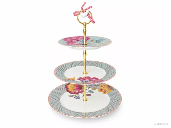 Patera 3 stopniowa Pip Studio - Blooming Tales Fantasy Blue 51.BTFB.018.183 Patera 3 stopniowa Pip Studio - Blooming Tales Fantasy Blue 51.BTFB.018.183