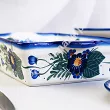 Naczynie do zapiekania 29 cm prostokątne Bolesławiec - Kwiaty Kuleszy