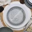 Komplet talerzy na 6 osób (18 el) Lubiana - Hanami Klasyczna Biel / Kamienna Szarość